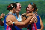 4х Russia celebrates victory in the women's four, Banyoles 2004 Copyright